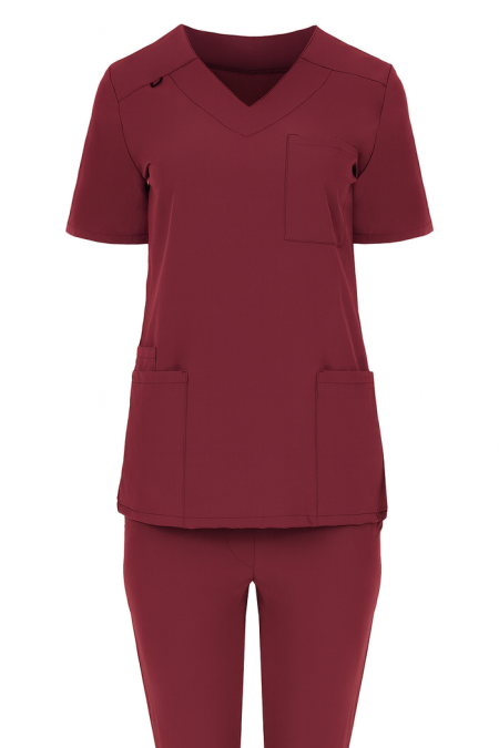 Bluza damska kolor bordowy